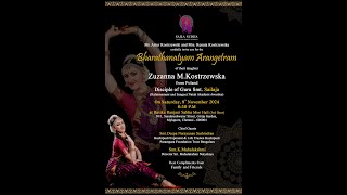 Bharathanatyam Arangetram of Zuzanna M Kostrzewska [upl. by Eidna]