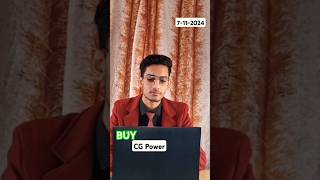 BUY CG Power  November 2024  pushpendrasingh live stockmarket [upl. by Florie]