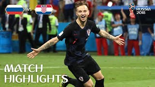 Russia v Croatia  2018 FIFA World Cup  Match Highlights [upl. by Nailil624]