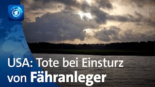 Sieben Tote bei Einsturz von Fähranleger im USBundesstaat Georgia [upl. by Clere272]