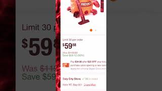 Unbeatable Shop Vac Deal 59 RIDGID Shop Vac at Home Depot🔥 [upl. by Bambi470]