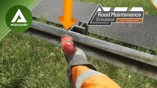 Straßenmeisterei Simulator  Road Maintenance Simulator  English  Country Road Barriers 5 [upl. by Adore]