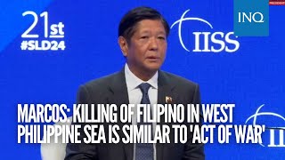 Marcos Killing of Filipino in West Philippine Sea is similar to act of war [upl. by Andert]