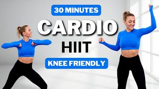 🔥30Minute HIIT Cardio Workout with Warm Up  Cool Down🔥No Jumping at Home🔥 [upl. by Achilles]