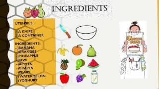 exposicion ensalada de frutas en ingles [upl. by Narut]