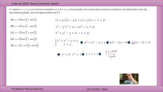 Resolução da prova de Itaboraí questão 31 Banca Instituto Avalia [upl. by Natka]