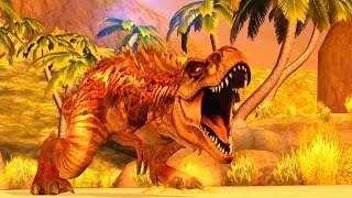 TYRANNOSAURUS GEN 2 VS SECODONTOSAURUS  JURASSIC WORL THE GAME 🔥🔥😱 [upl. by Yelak]