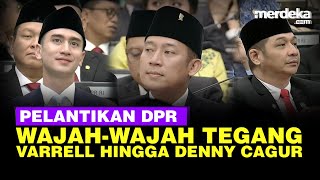 Wajah Tegang Verrell Bramasta Denny Cagur Pasha Ungu Jelang Pelantikan Anggota DPR [upl. by Emelin]