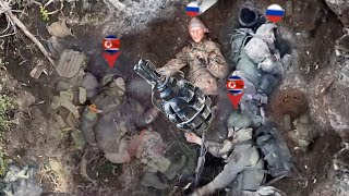 Ukrainian FPV drone ruthlessly wipe out North Korean and Russian marines who fail to escape in Kursk [upl. by Canfield]