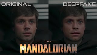 DEEPFAKE THE MANDALORIAN LUKE SKYWALKER IMPROVED ANIMATION AND DEEPFAKE [upl. by Sim]