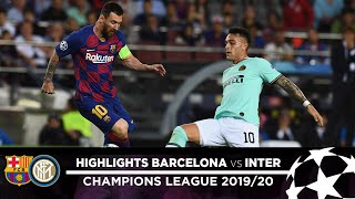 BARCELONA 21 INTER  HIGHLIGHTS  Matchday 02  UEFA Champions League 201920 [upl. by Lemraj]