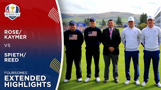 Rose amp Kaymer vs Spieth amp Reed  Extended Highlights  2014 Ryder Cup [upl. by Kalvin]