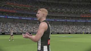 2024 AFL Premiership Season Round 21Magpies Vs Blues [upl. by Giefer]