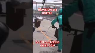 F1 🇬🇧HAMILTON and 🇫🇮BOTTAS double stacking pit stop  🇨🇳SHANGHAI 🇨🇳 [upl. by Bordiuk]