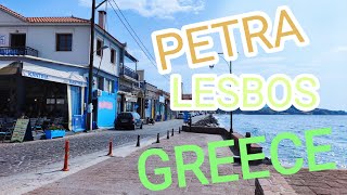 Walk to PETRA  GREECE in LESVOS Island 🏝️ [upl. by Natsirk]