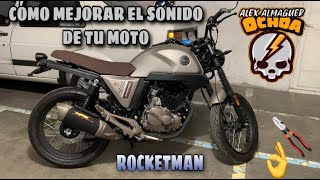 COMO MEJORAR EL SONIDO DE TU MOTO  ROCKETMAN O MODELOS SIMILARES [upl. by Threlkeld]