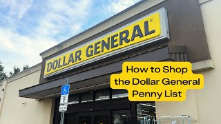 How to Shop the Dollar General Penny List [upl. by Nodnart]