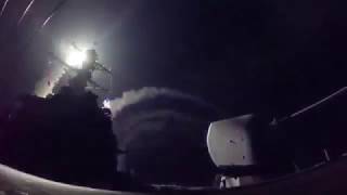 US Fires Tomahawk Missiles into Syria [upl. by Oriel78]