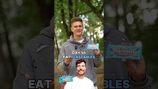 🍫 DAY 55 EAT FEASTABLES MrBeast [upl. by Elletnahc]