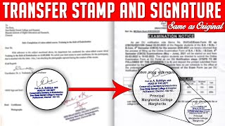 How to Copy and Paste stamp and signature like Original Step by Step Tutorialin HindiF2F [upl. by Calv]