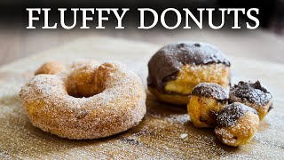 How To Make Donuts From Pizza Dough Melt In Your Mouth FLUFFY  Pizza Dough Donuts [upl. by Sharron]