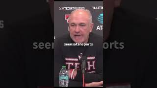 TEXAS TECH HEAD COACH speaks on DEION SANDERS PLAYOFF HOPES deionsanders coloradofootball espn [upl. by Nnaael]