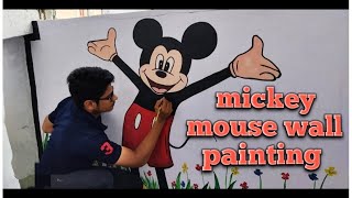 Mickey mouse wall painting  safwan art gallery [upl. by Achorn]