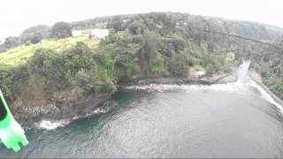 Hakalau Bay Drone View Big Island Hawaii [upl. by Kelsy]