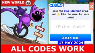 ALL CODES WORK Bike Race Simulator🚲UPD W5🐼 ROBLOX  MAY 17 2024 [upl. by Tuddor597]