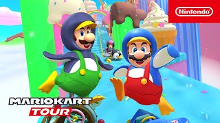 Mario Kart Tour  Sundae Tour Trailer [upl. by Alaikim]