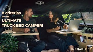 Transform your PICKUP into a CAMPER 8 years of VANLIFE 8 criterias DIY kit Stealth  VIDEO TOUR [upl. by Faunie127]