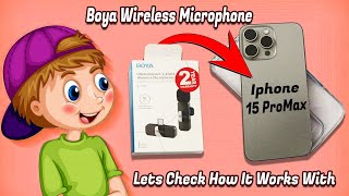 Boya Wireless Microphone By v10  InDepth Review  Usb CType For Iphone 15 Pro Max [upl. by Kaye]