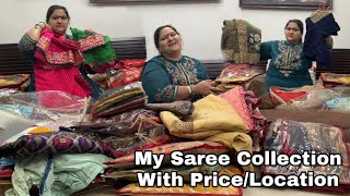 Saree Collection With Price  Location  Designs  In Budget [upl. by Ela]