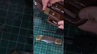 leather sheath folding knife ‼️for order wwwivanleathercom‼️ [upl. by Adnah]