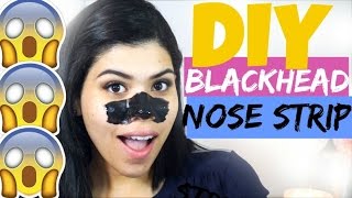 DIY BLACKHEAD NOSE STRIP THAT REMOVES EVERYTHING [upl. by D'Arcy]