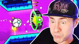 Playing GEOMETRY DASH 22 but in 21 [upl. by Arremat]