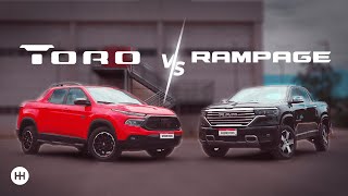 Compara Fiat Toro Ultra x Ram Rampage Laramie  São parecidas ou não [upl. by Kalindi464]