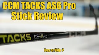 CCM Tacks AS6 Pro hockey stick review  Is the ASVI better than the ASV Pro [upl. by Yehsa]