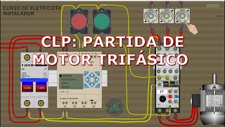 PARTIDA DE MOTOR TRIFÁSICO COM CLP [upl. by Fanchie]