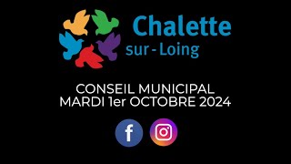 Conseil municipal de Chalette du 1er octobre 2024 [upl. by Otreblig]