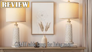 QiMH table lamp for living room Review  Very Practical and Stylish Table Lampss [upl. by Lehcem]