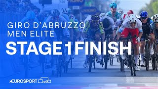 PHOTO FINISH 📸  Giro dAbruzzo 2024 Stage 1 Race Finish  Eurosport Cycling [upl. by Ahcorb]