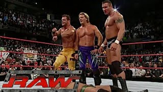 Triple H vs Maven World Heavyweight Championship Match Brawl Occurs RAW Nov 152004 [upl. by Salsbury325]