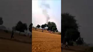 FIGHTER PLANE CRASH IN OUR VILLAGE 😲shorts plane [upl. by Acisej]