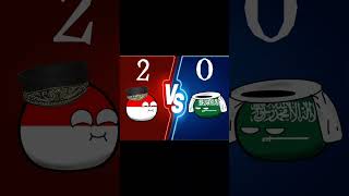 Indonesia vs Arab 20🤣🗿countryballanimation pialadunia2026shortsvideo [upl. by Adnavoj]