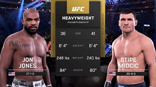 Jon Jones vs Stipe Miocic  FULL FIGHT  UFC 309 UFC 5 Simulation [upl. by Gaughan]