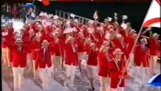 2006 Melbourne Commonwealth Games Opening Ceremony  Parade of Athletes Part 1 of 6 [upl. by Kato]