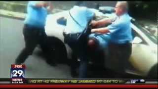 Philadelphia Police Beating  June 2012  Racist Cops Beat Black Motorist [upl. by Derr69]