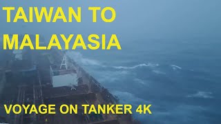 Voyage From KeelungTaiwan To Tanjung PelepasMalaysia Timelapse 4K [upl. by Anyt628]