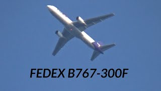 FedEx Express Boeing 767300F N272FE approaching BDLKBDL Bradley Intl RWY 24 [upl. by Eremehc]